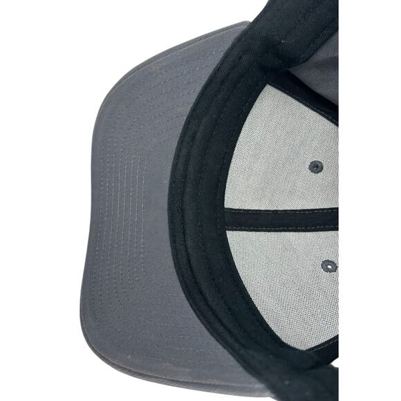 Men's Quicksilver Snapback Cap Hat Gray Quicksilver Logo - Picture 7 of 8
